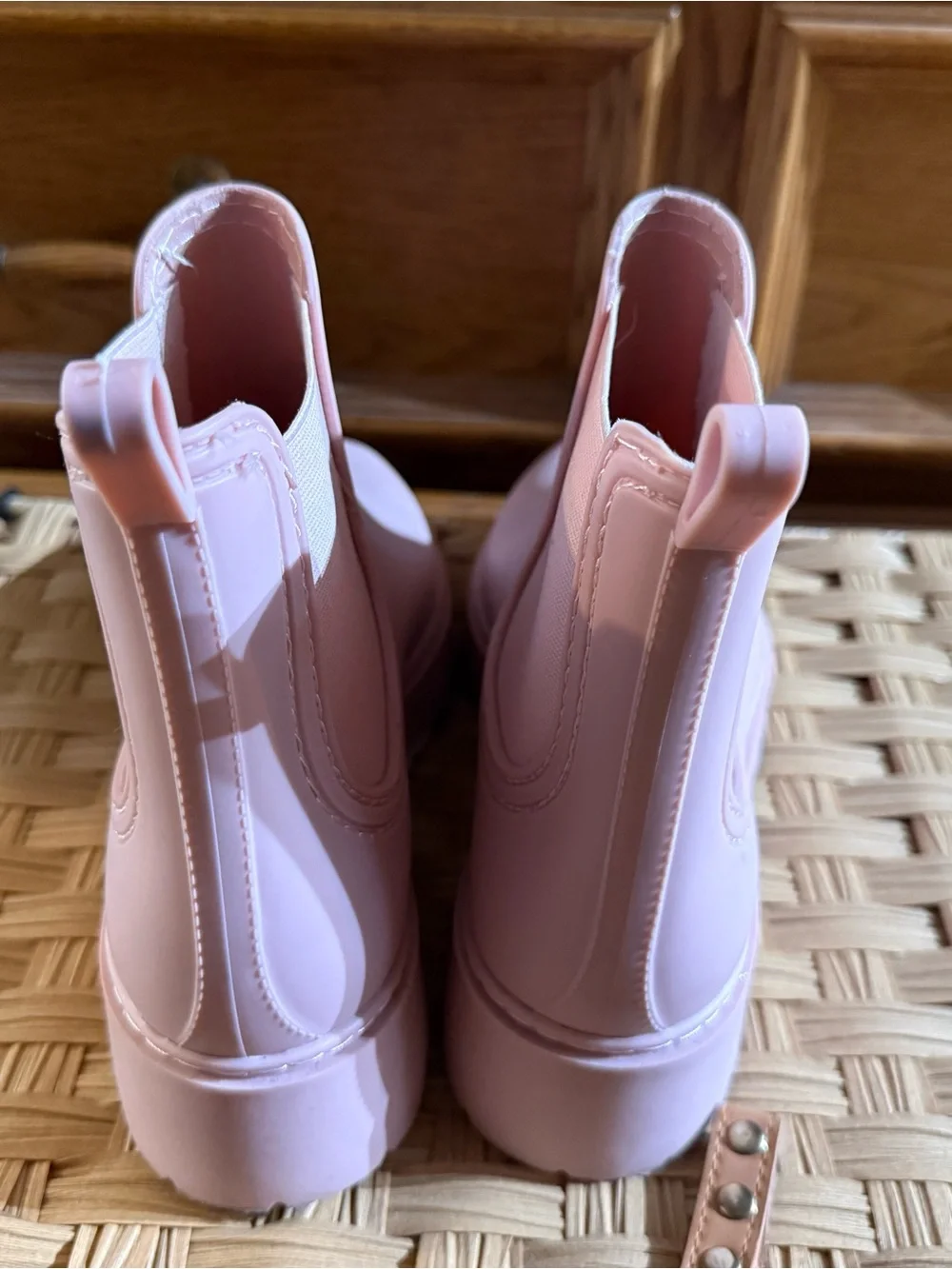 Dolce Vita Pink Chelsea Rain Booties - Picture 3 of 6